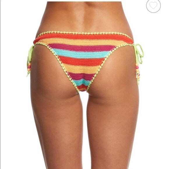 Nwt Seafolly Caribbean Kool Tie side Brazilian - Picture 2 of 6